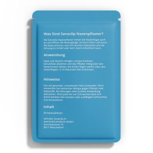 Sanaclip Nasenpflaster Hinweise